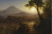 Frederic Edwin Church Tropical Scenery oil on canvas